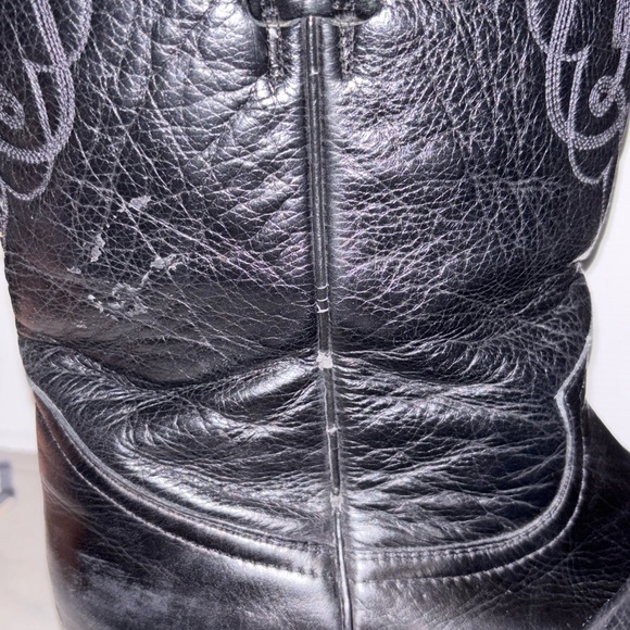 AGUILA Cowboy Boots Black Leather MEXICO US 11 - Picture 10 of 11